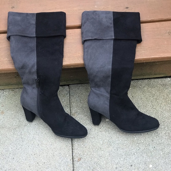 Black/Gray Boots - Picture 8 of 10